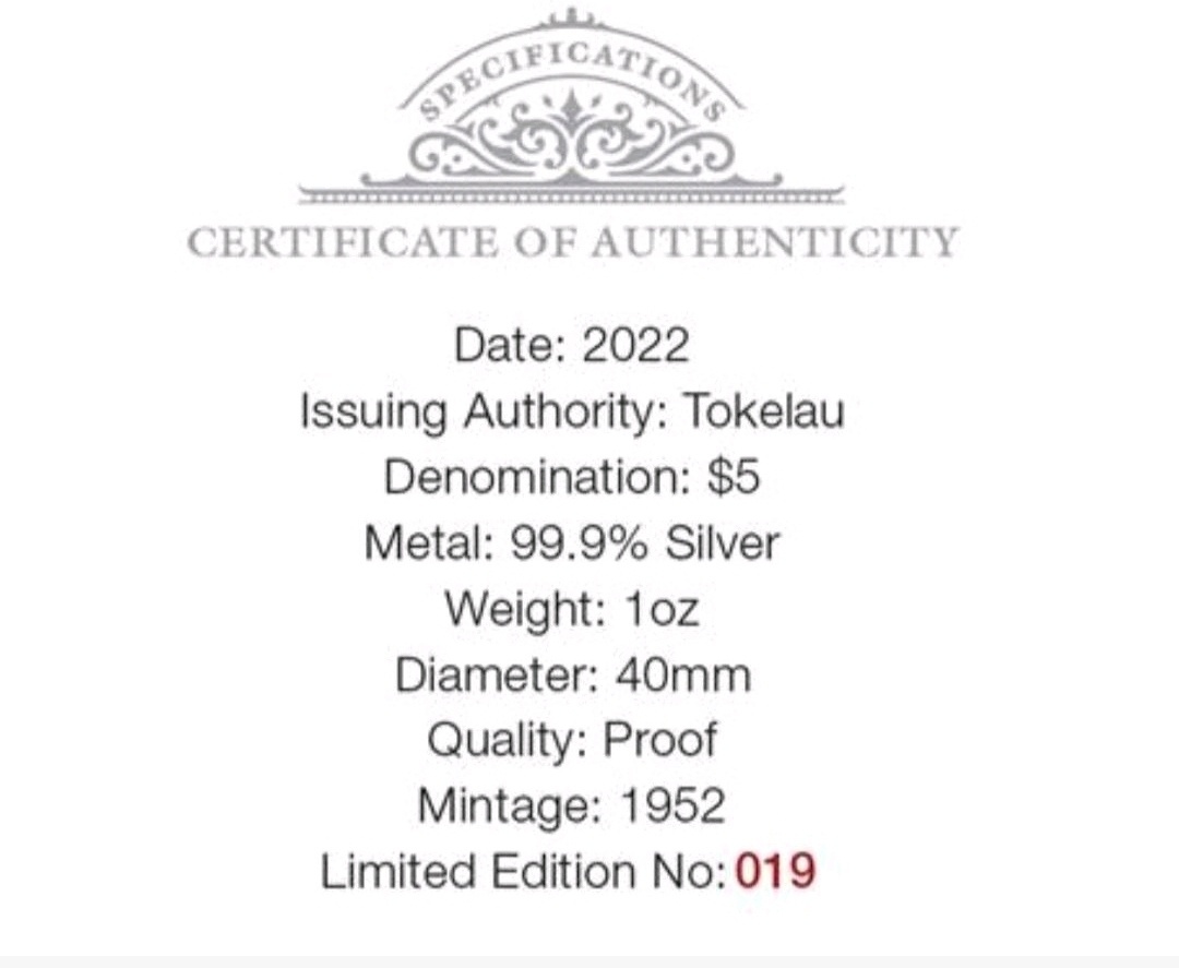 KRÁĽOVNÁ ALŽBETA II. - 1oz ROK 1952 - 6