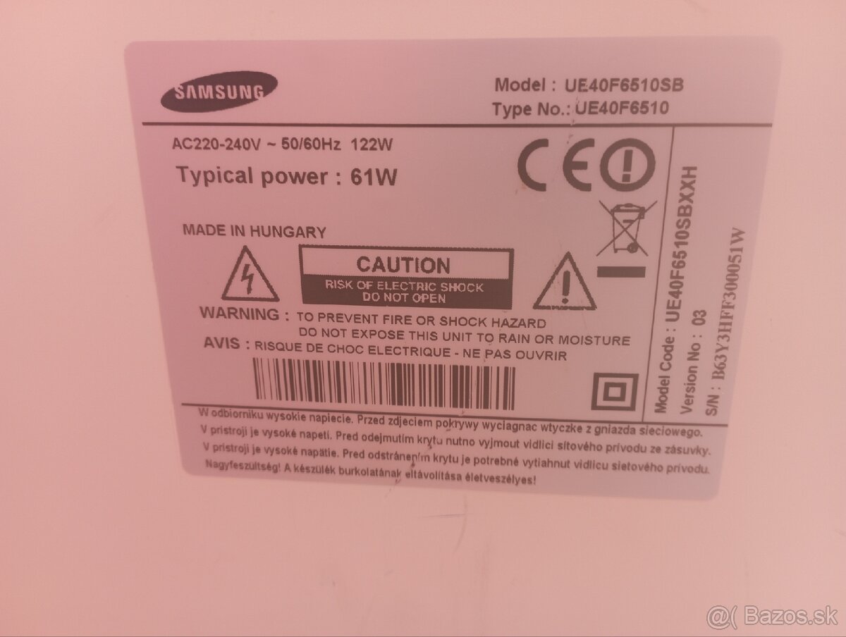 Samsung UE40F6510 - 6
