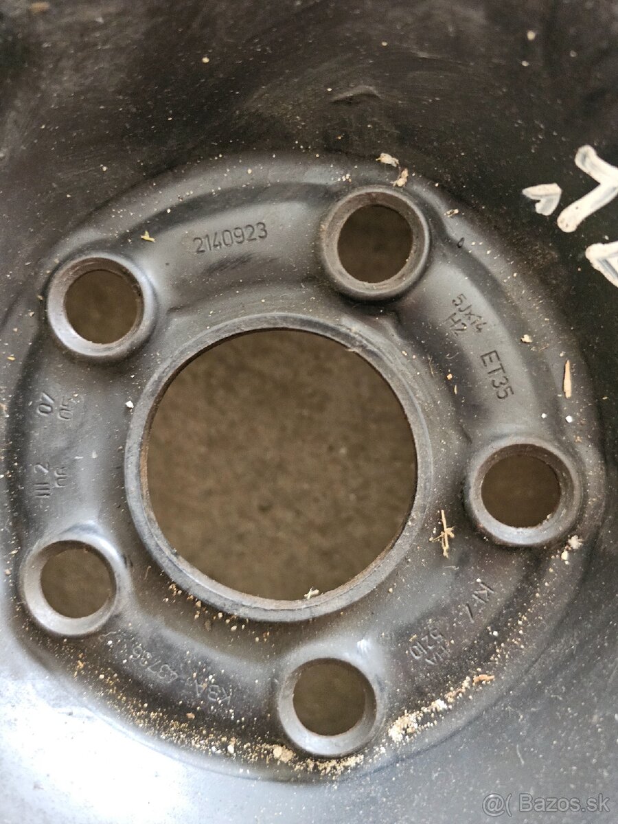 Plechové disky 14'' + letné pneu 165/70 R14
- 6