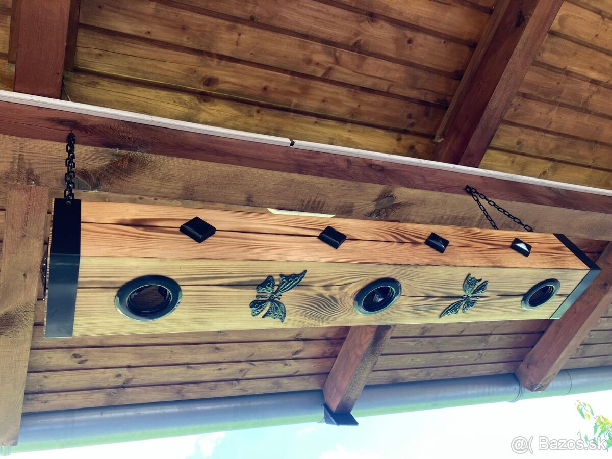 Lustre drevený hranol - 6