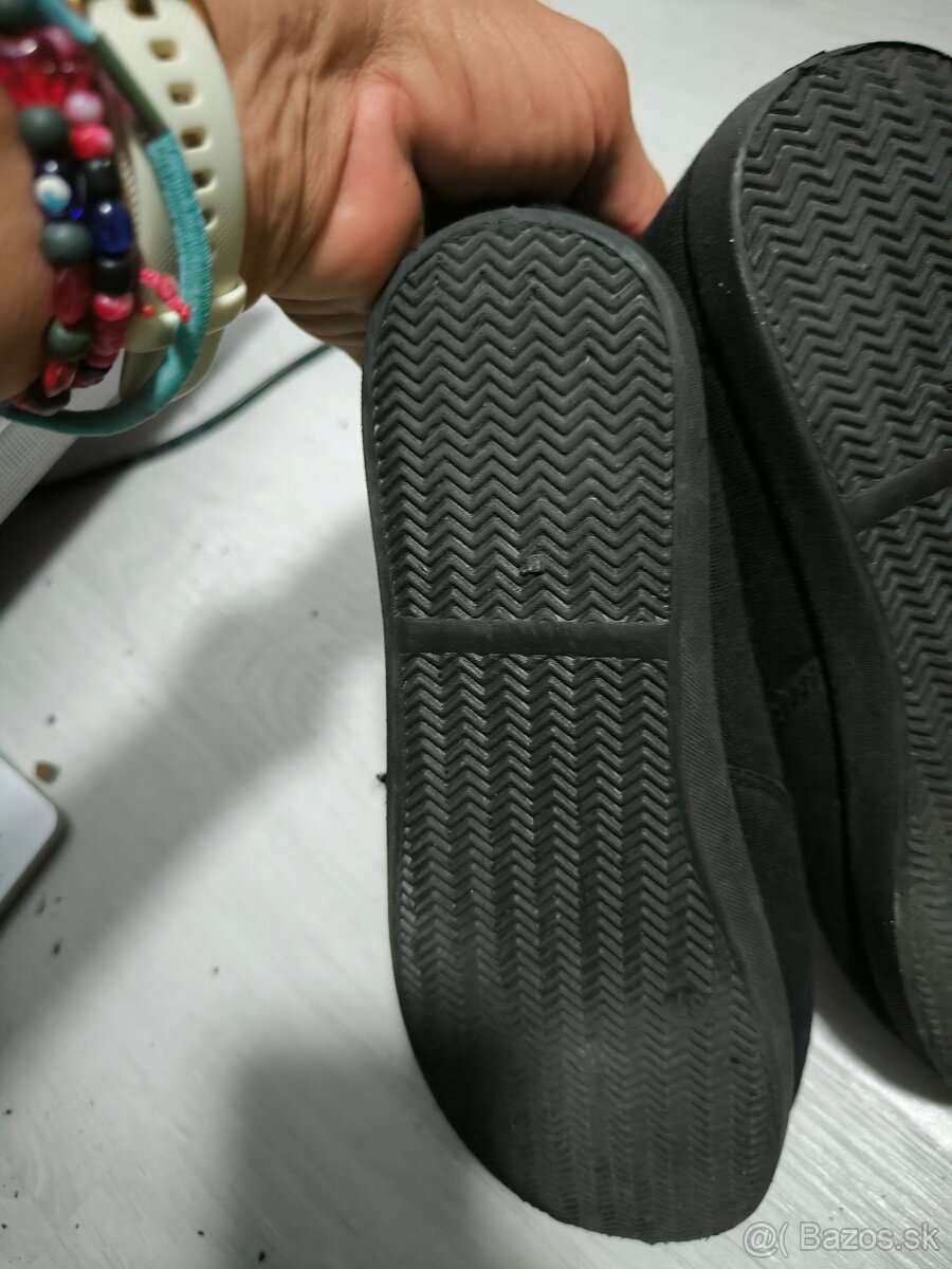 Nové plátené čierne letné tenisky veľkosť 37 symbolická 5 € - 6