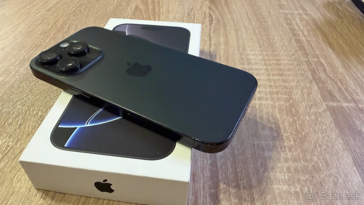 Vymenim iPhone 16 Pro 128gb zaruka o2 + obal, nalepene sklo - 6