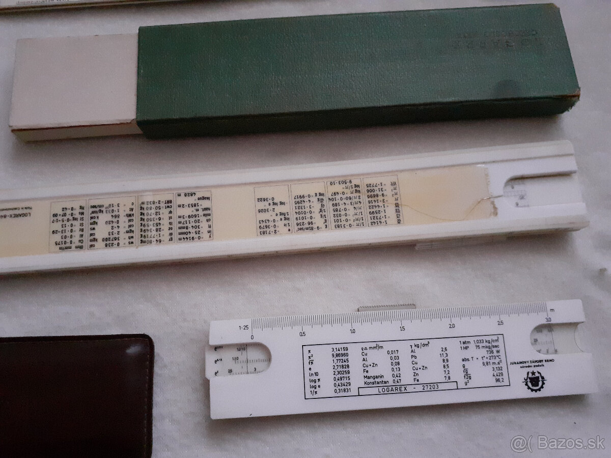 Logaritmické pravítka + iné rysovacie pravítka - 6