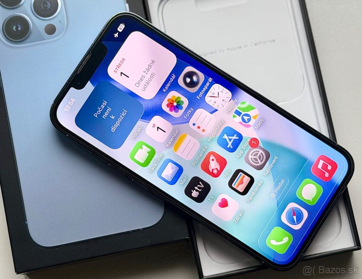 iPhone 13 Pro Sierra Blue BATERIE 100% TOP - 6