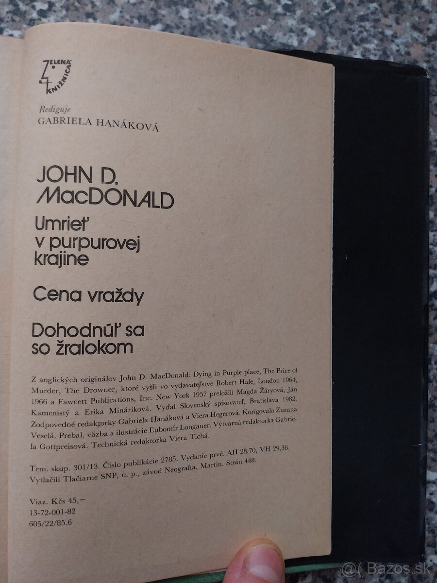 JOHN D. MacDONALD - 3 knihy v jednej. - 6