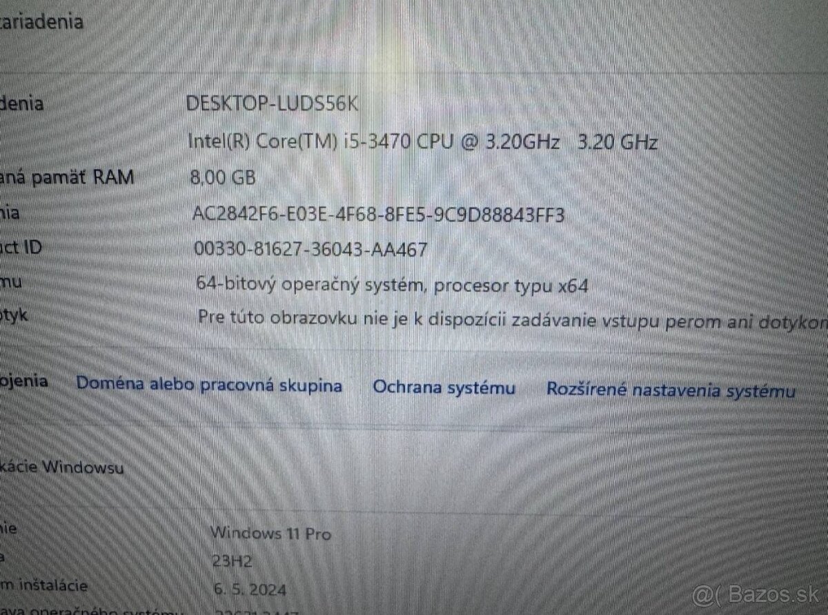 Počítač Dell 3010.Intel i5-3470 4x3,20GHz.8gb ram.256G SSD. - 6