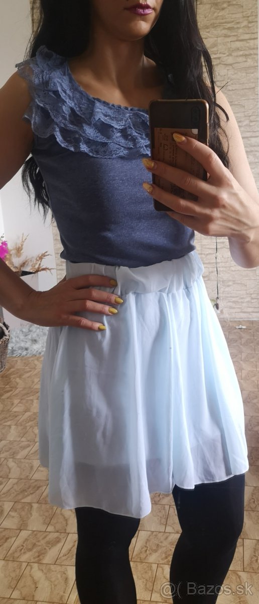 bledomodra sukňa - 6
