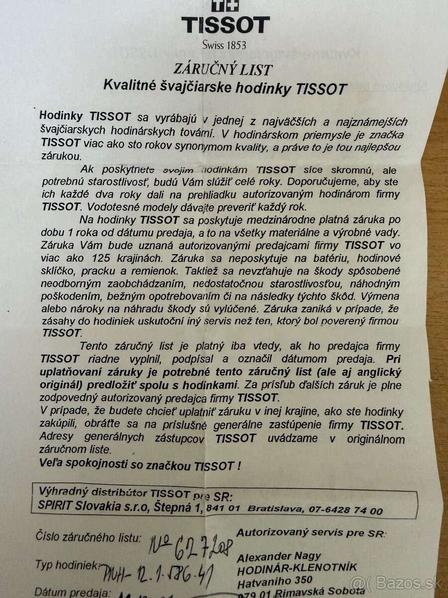 pánske hodinky TISSOT - 6