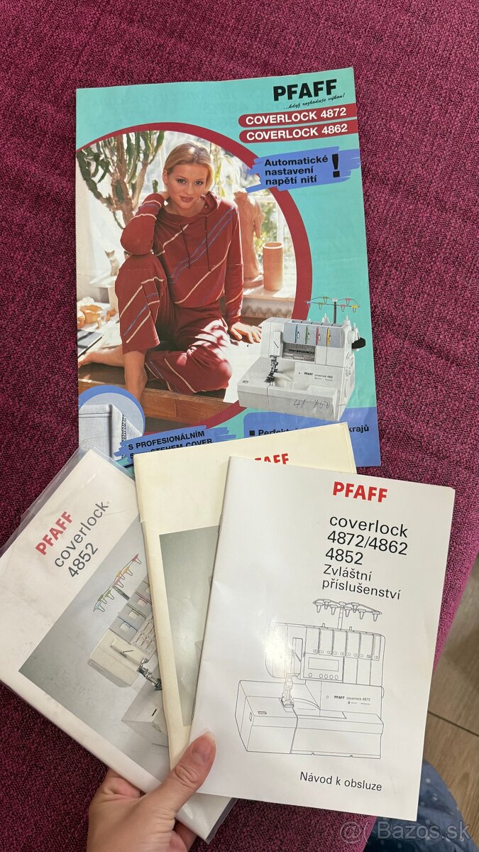 Šiaci stroj - Pfaff coverlock 4852 - 6