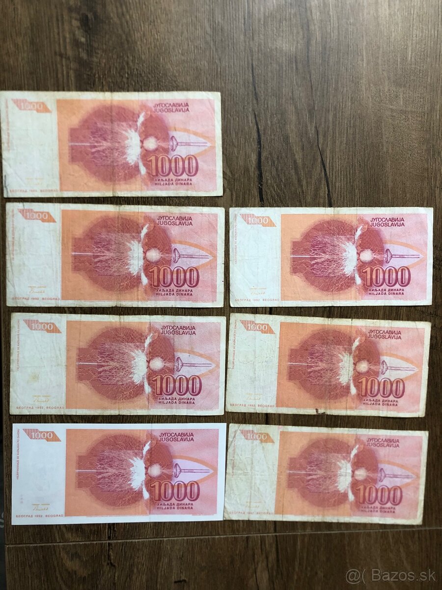 Bankovky JUHOSLAVIA 2 - 6