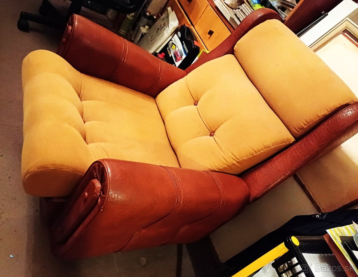 Sedačka koženkovo textilná - 6