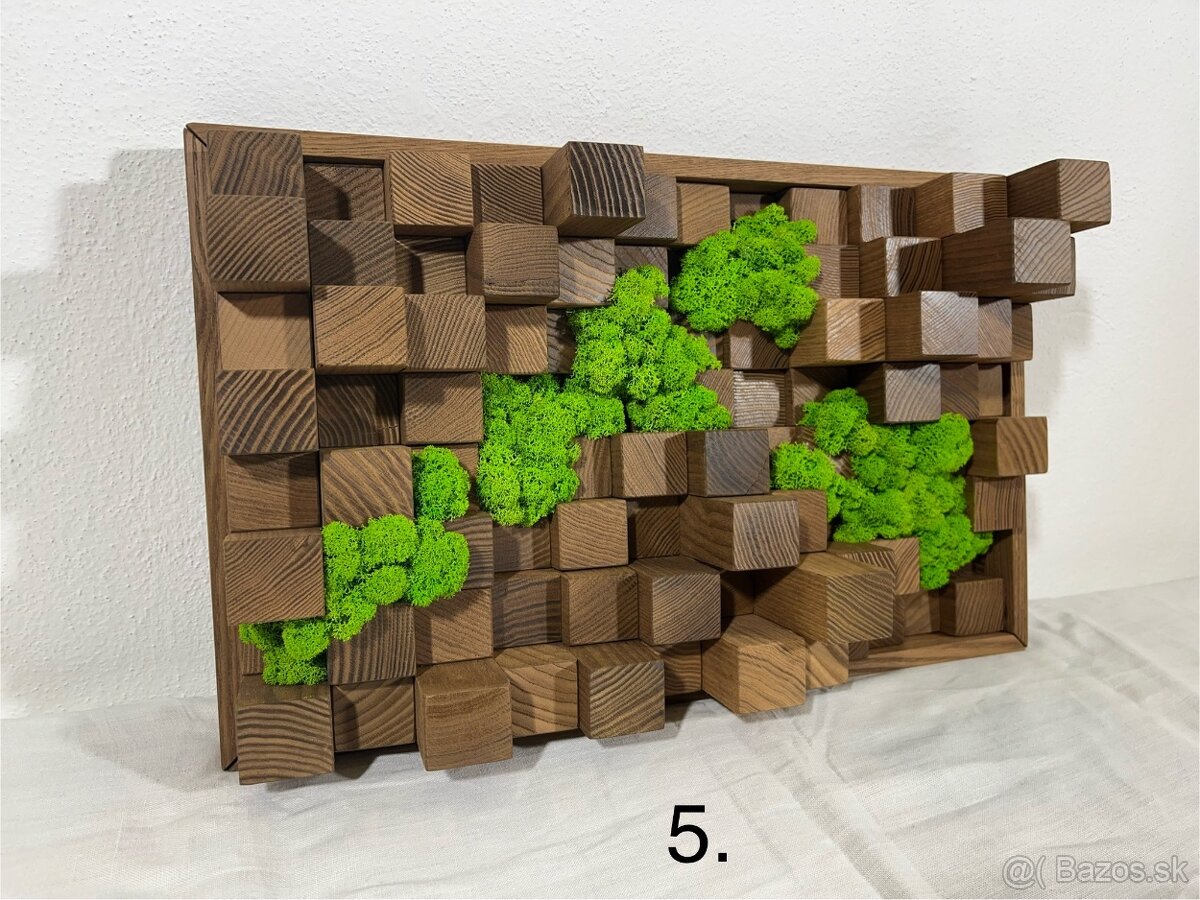 Machové obrazy - akustické difúzory - 6