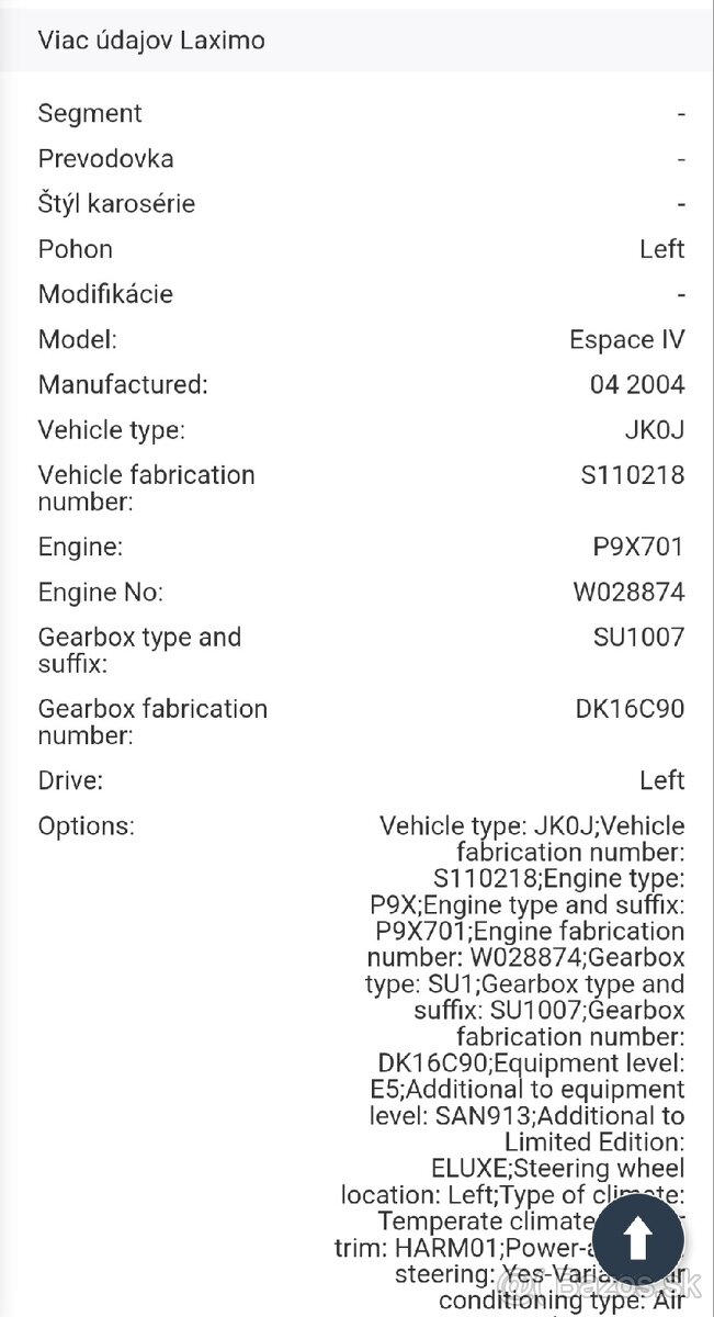 RENAULT espace 3.0d automat - koza
Espace IV
3.0dci - 6