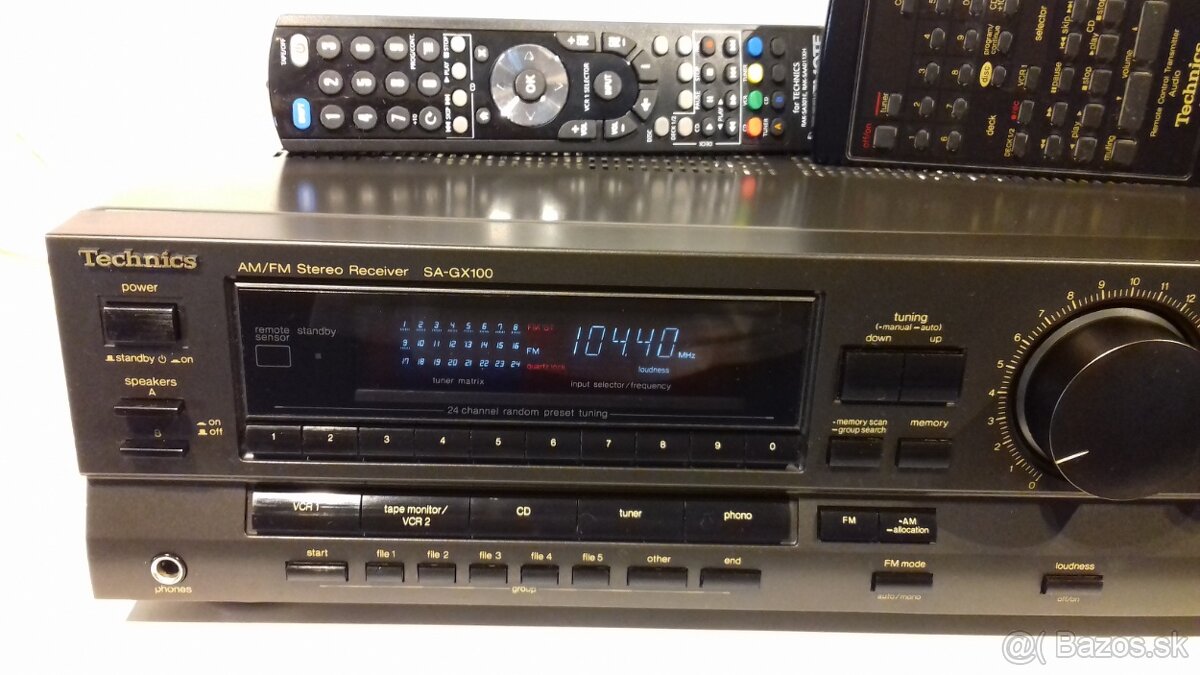 2ks 265W Receiver TECHNICS SA-GX100 vyroba Japan, AR18, AR10 - 6