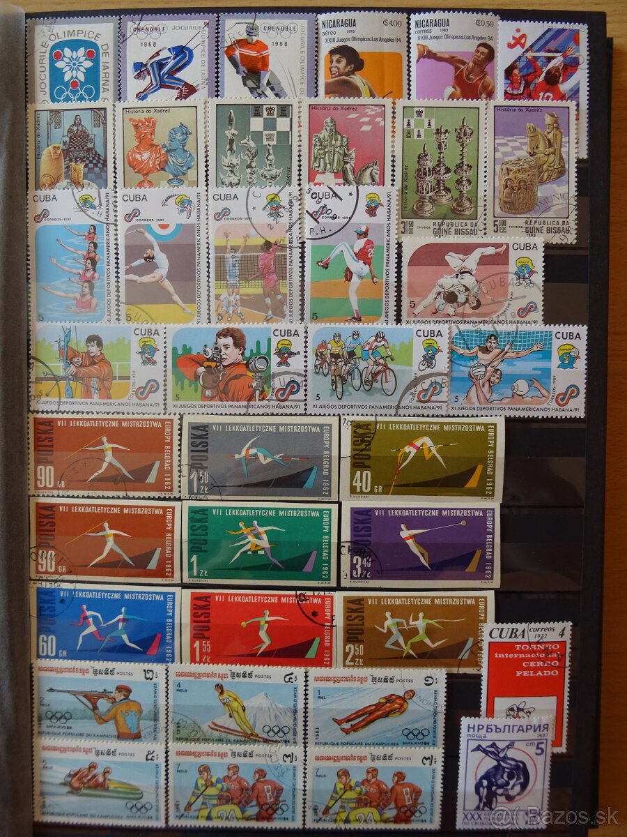 Pekná zbierka známok ŠPORT 1 - 6