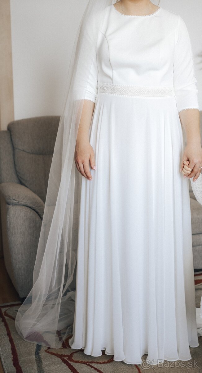 Svadobné šaty so závojom - 6