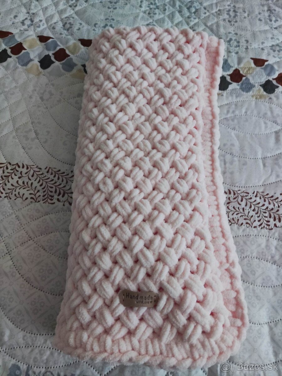 NOVÁ Broskyňová deka z Alize Puffy Fine - 6