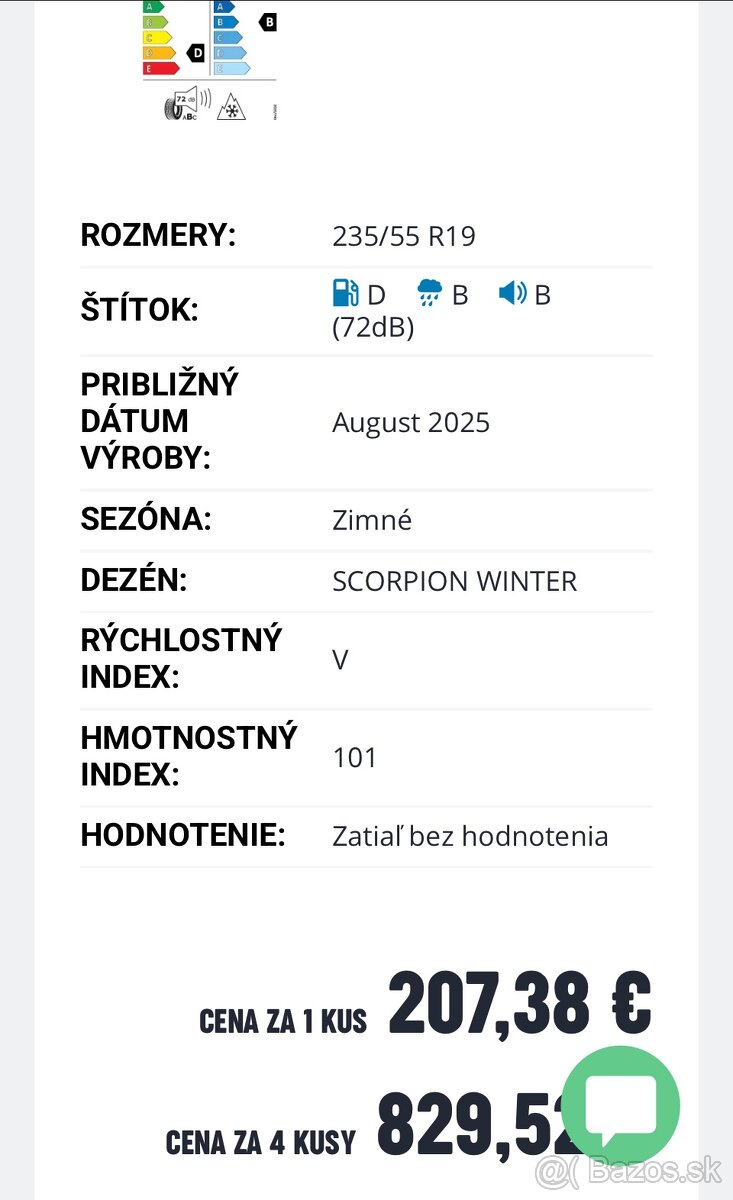 235/55r19 zimné Pirelli - 6