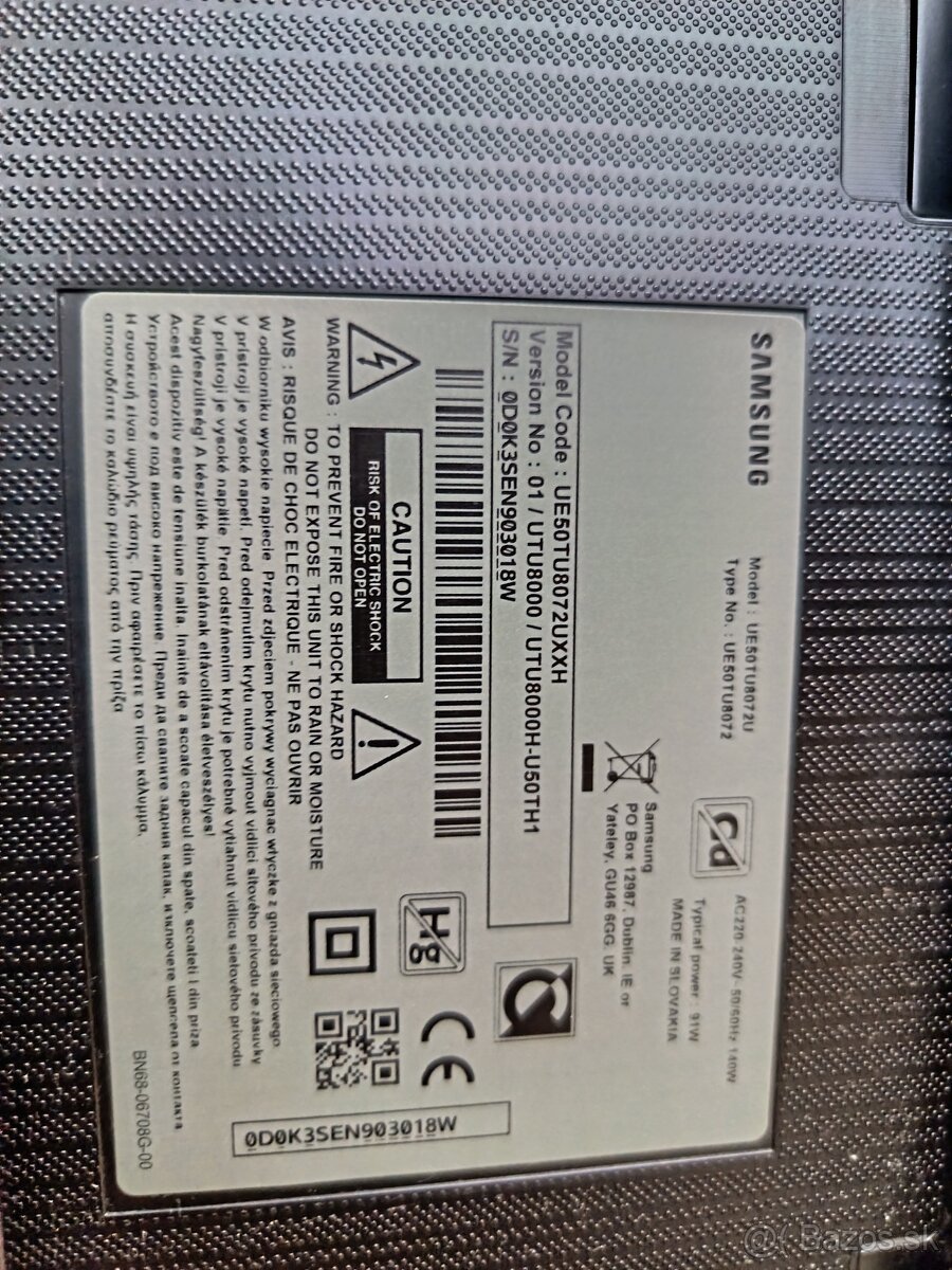 Predám TV Samsung UE50TU8070U - 6