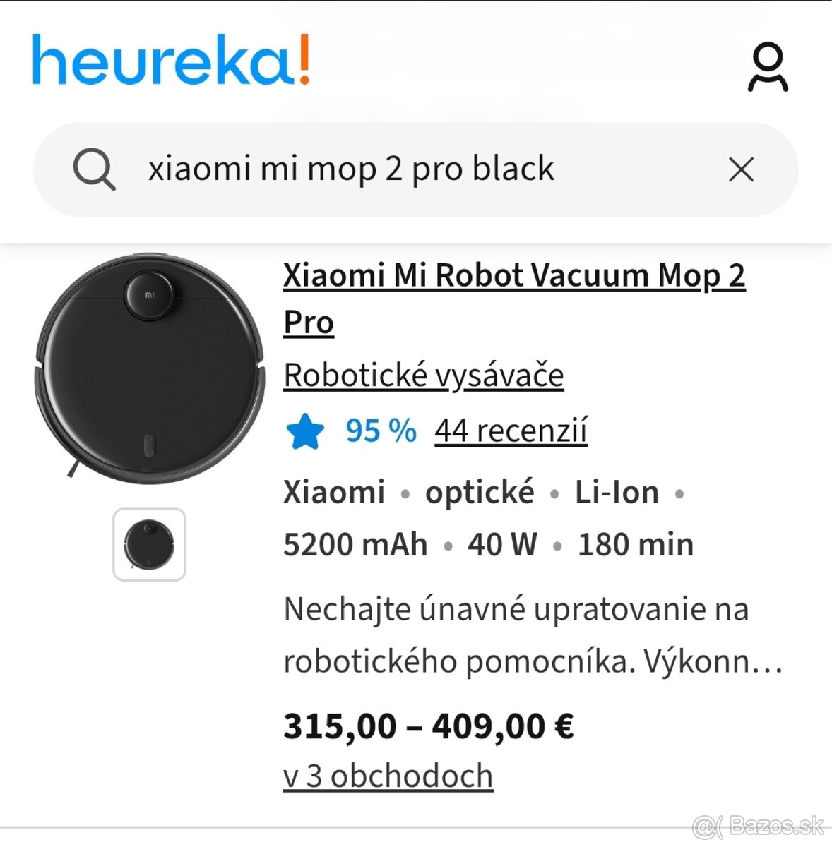 Robotický vysávač Xiaomi Robot Vacuum-Mop 2 Pro - 6