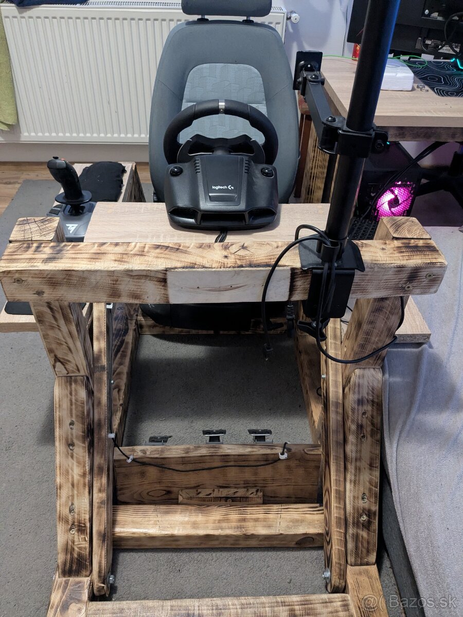 Domáci custom Playseat z dreva. - 6