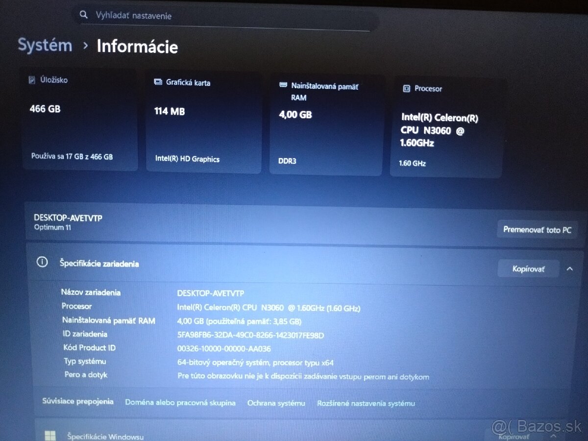 HP 250 G5 - TPN C125 - 6