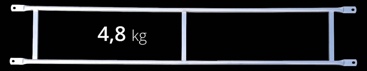 Hliníkové fasádní lešení , ľahké 110m2 6x18 nove - 6