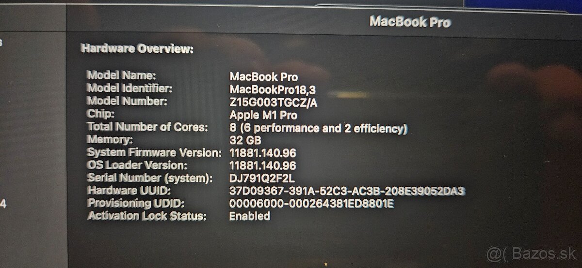 Apple MacBook Pro 14” M1 Pro / 32GB RAM / 1TB SSD - 6