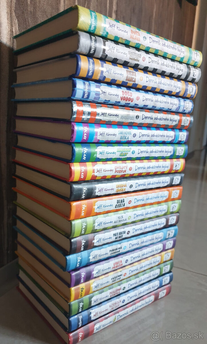 Jeff Kinney - Denník odváž. bojka 1-18 diel + 3 knihy navyše - 6