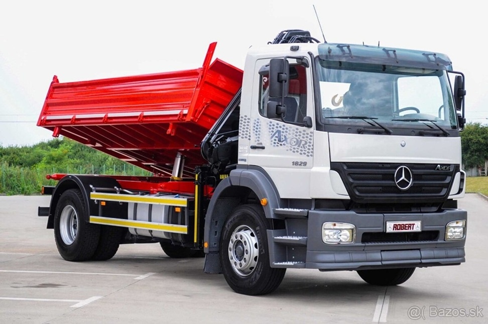 MERCEDES AXOR 1829 TROJSTRANNÝ SKLÁPAČ HYDRAULICKÁ RUKA EU-4 - 6
