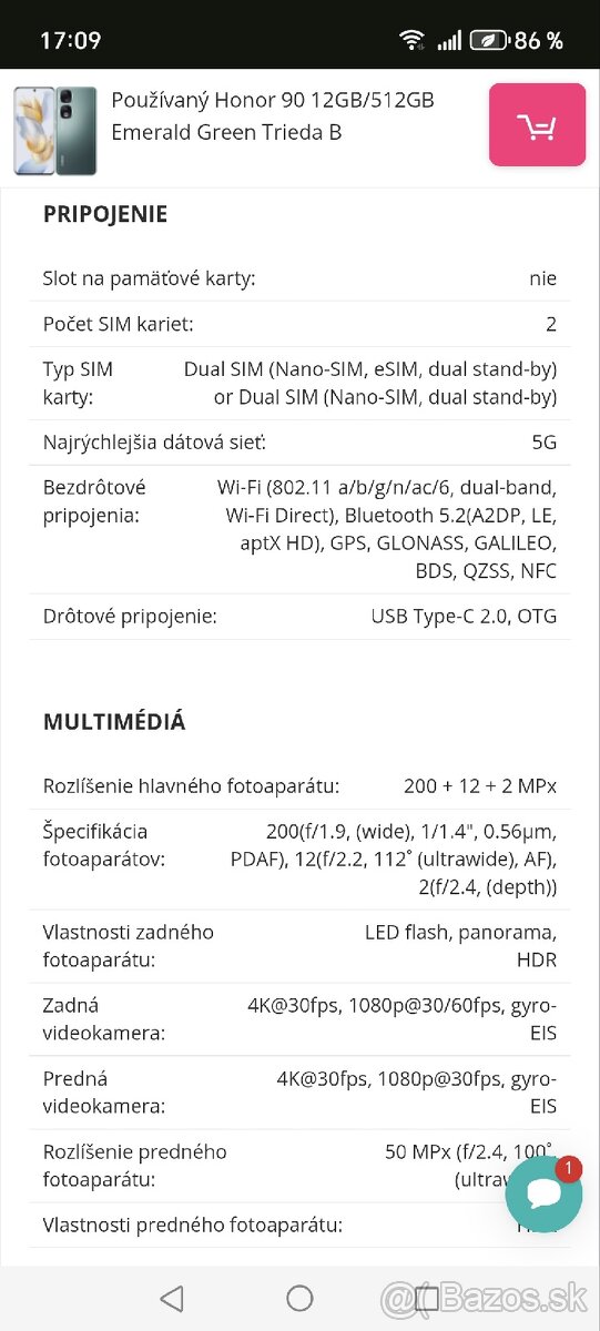 Honor 90 12GB/512GB - 6