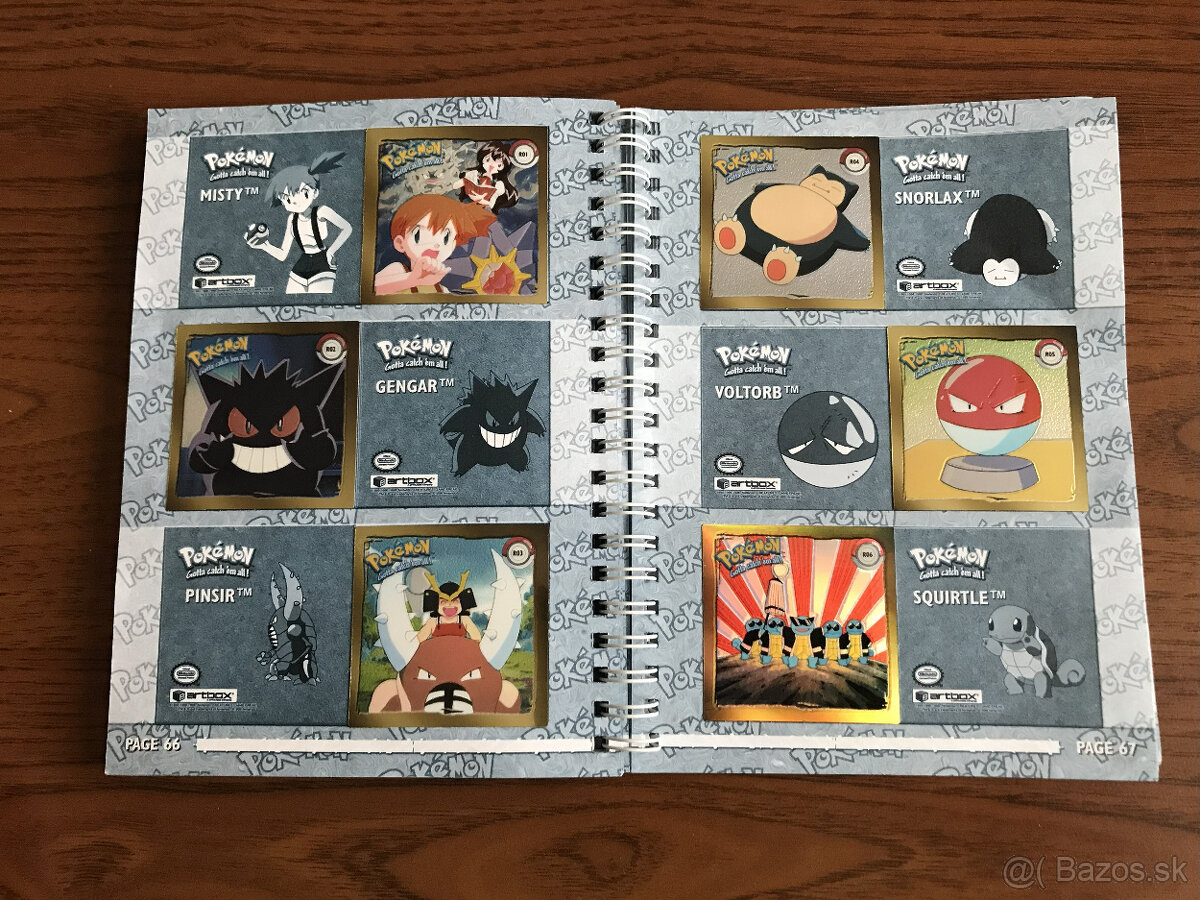 Kompletný album - Pokémon artbox 1999 1. séria - 6