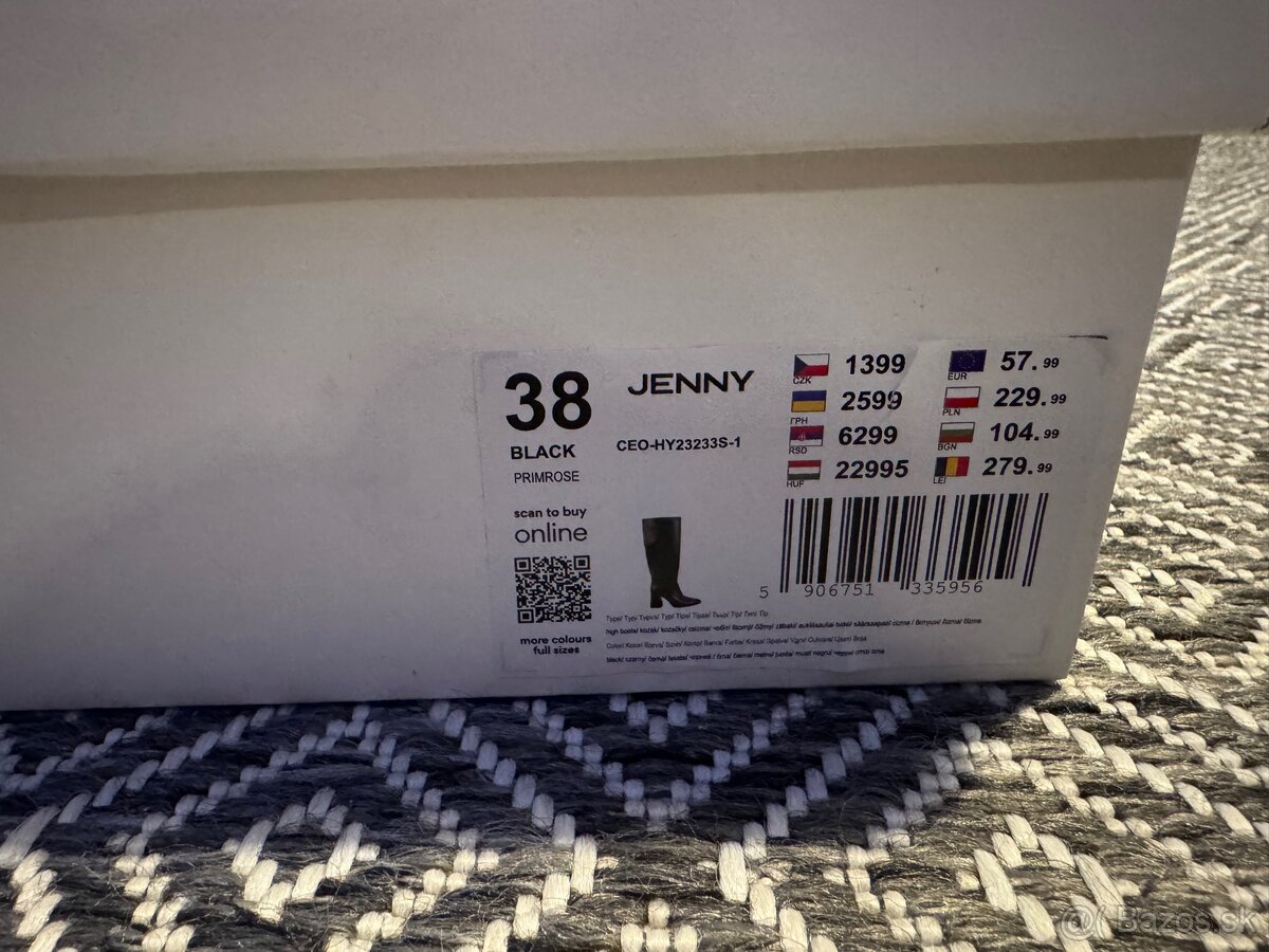Jenny Damske vysoke čižmy 38 - 6