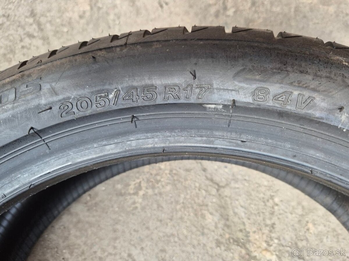 205/45r17 letné 4 ks BRIDGESTONE - nejazdené - 6