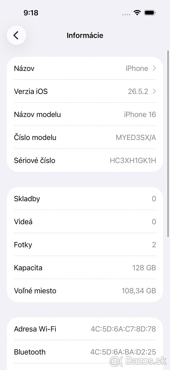 Apple iPhone 16 128GB Modrozelený / Teal - 6