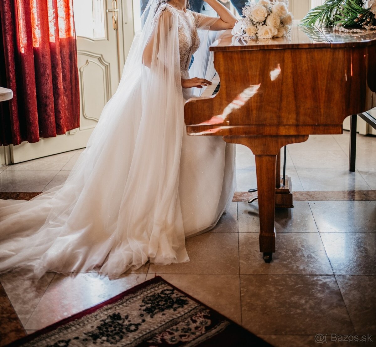 Predám nádherné svadobné šaty - 6