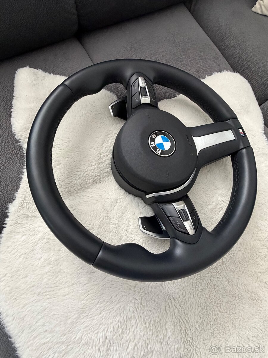 Predám BMW volant Mpacket F10/F01 s pádlami - 6
