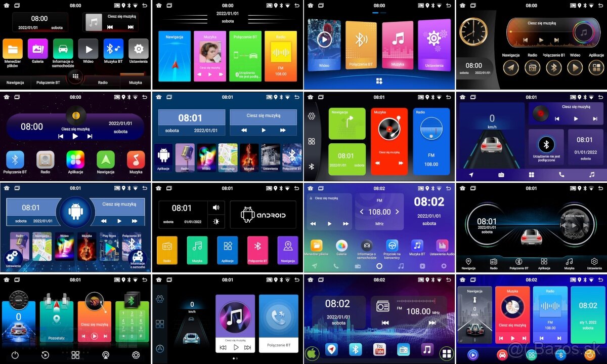 AUTORÁDIO WiFi GPS ANDROID AUTO BLUETOOTH USB RDS CARPLAY - 6