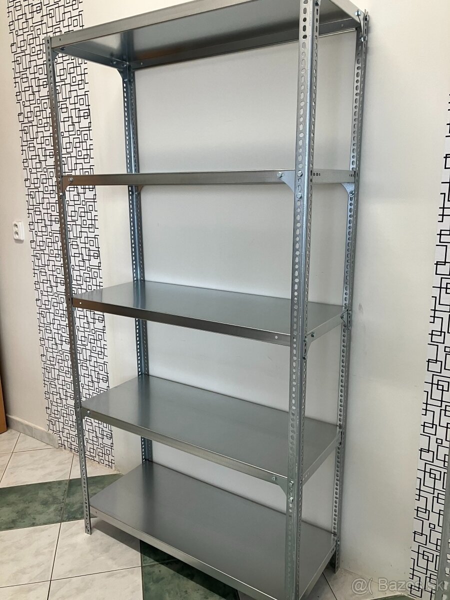 Kvalitné pozinkované kovové regály - 6