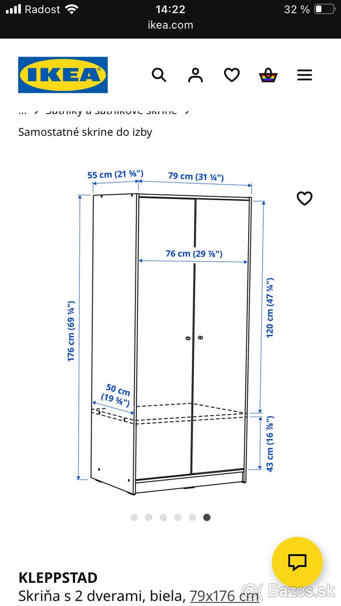 Skriňa IKEA Kleppstad - 6