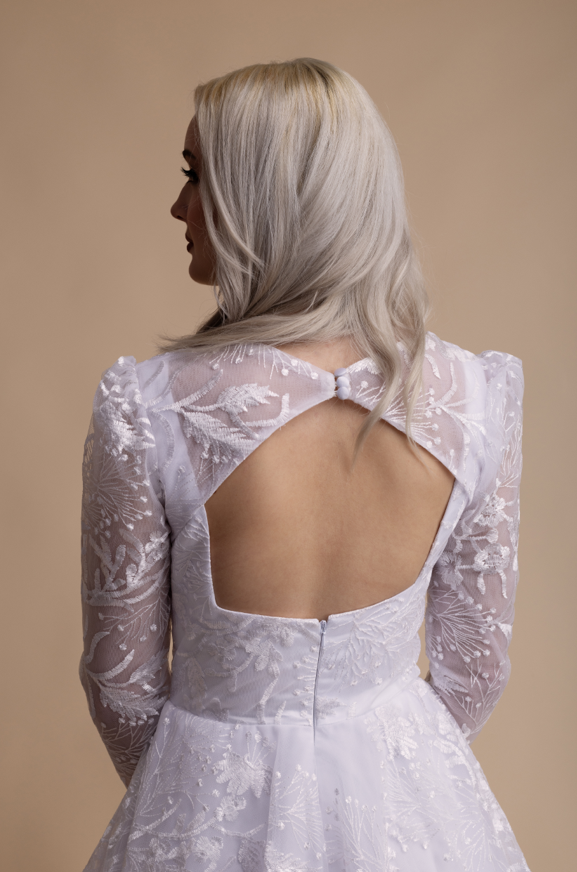 Nové svadobné šaty Rosa s odnímateľnými rukávmi - 6
