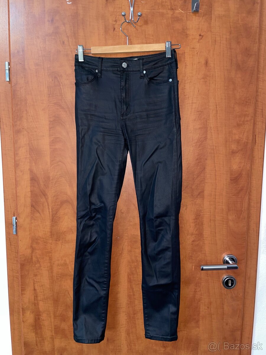 Mango čierne koženkové rifle - 6