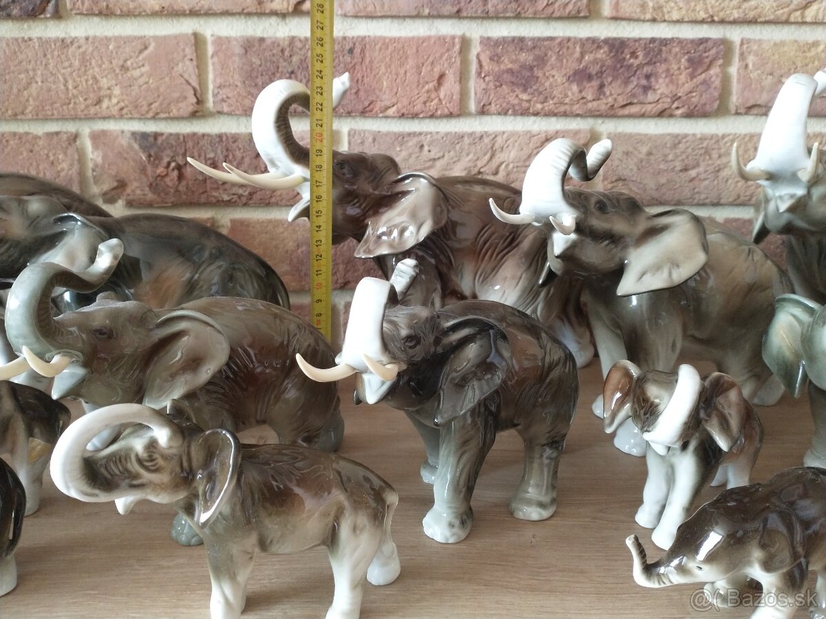 slon, slony, sloníci royal dux, kameň ónyx - 6