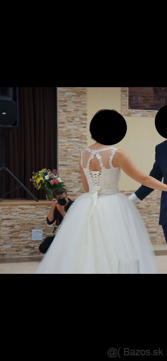 Svadobné šaty veľkosť S - 6