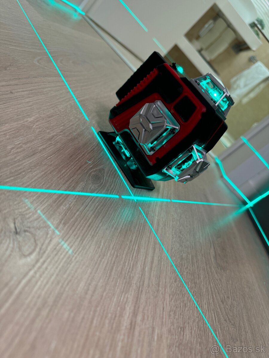 Akcia‼️Laserová vodováha, 16 riadkov, 4D, zelený lúč - 6