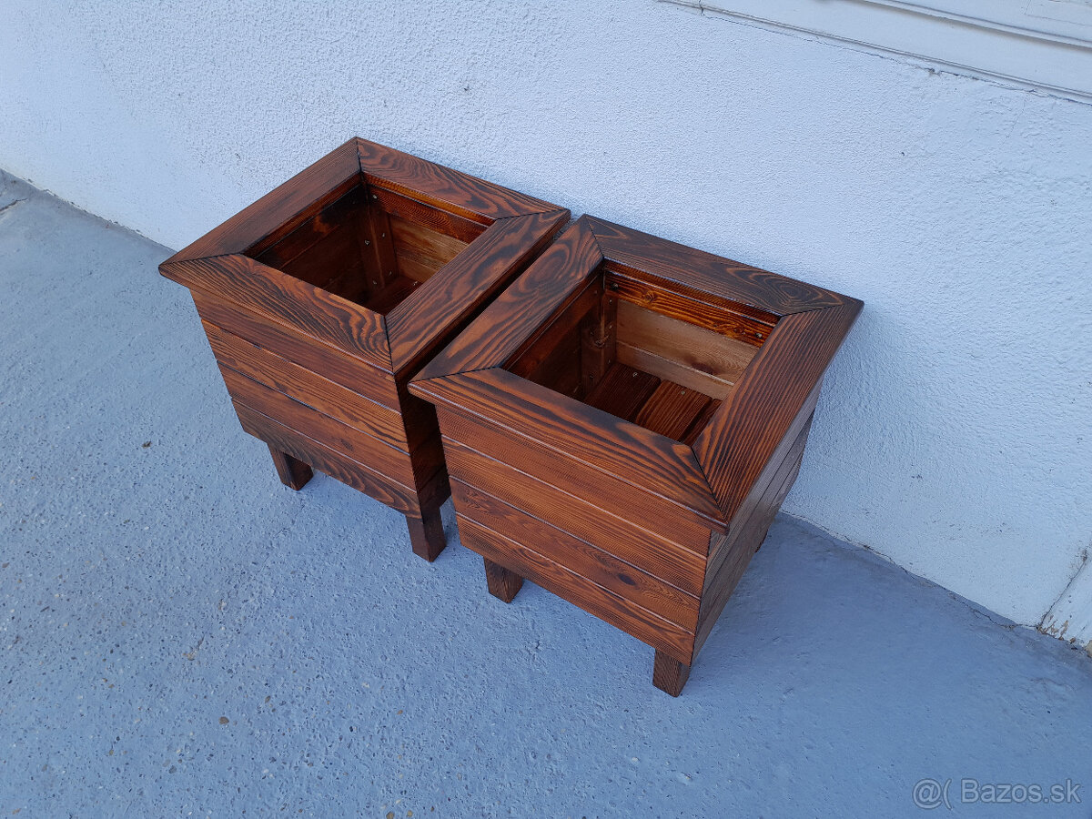 Drevené kvetináče 45x45x52cm - 6