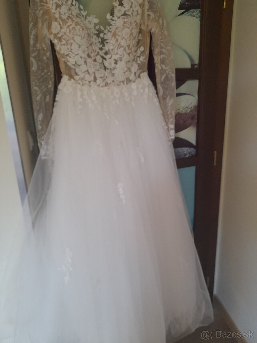 Predám svad.šaty IRIAN SAM CALYPSO 13, veľ.40 - 6