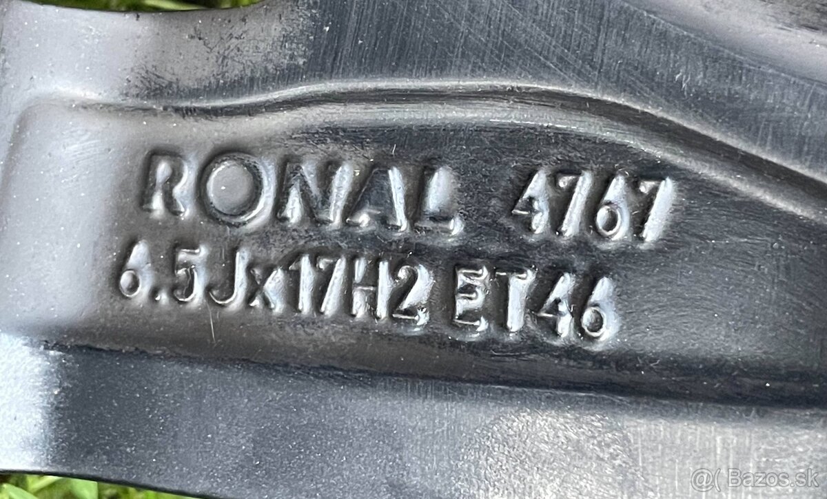 ALU disky skoda VW,AUDI Seat 205 55 R17 zimné 5x112 - 6