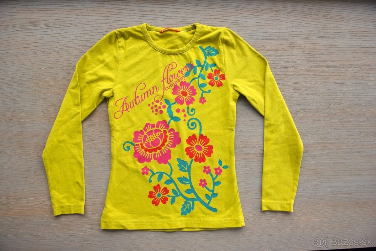 nové dievčenske tricko s visačkou, velkost 122 - 6