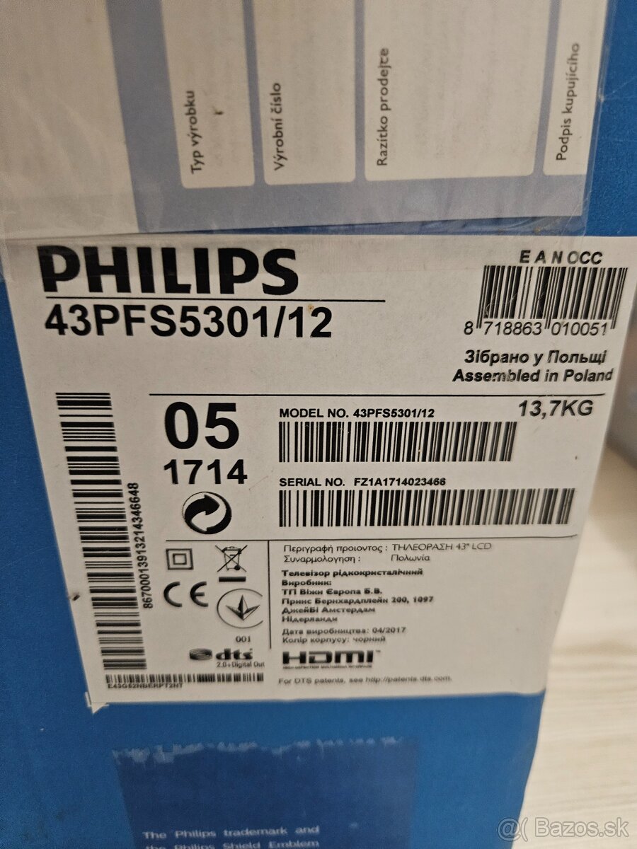 Predam TV Philips 43 - 6